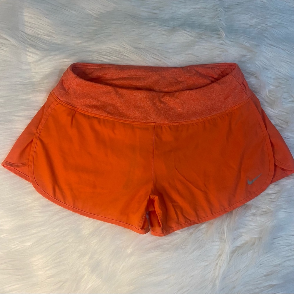 Nike Dri-fit orange shorts size Medium